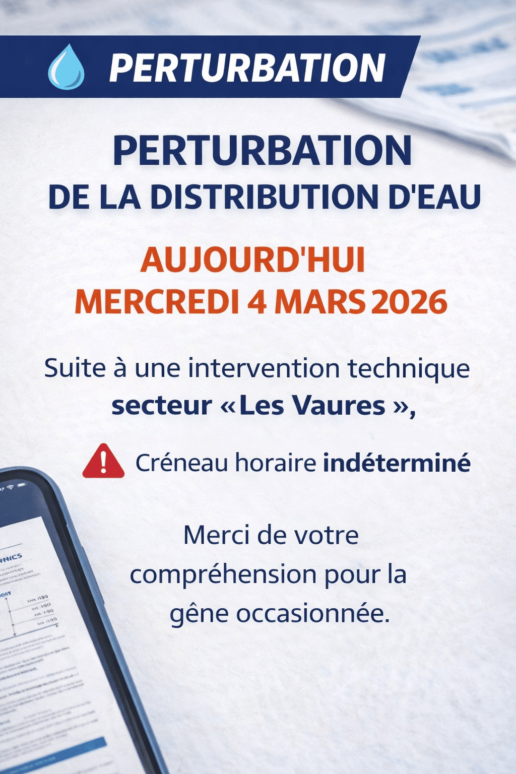 visuel perturbation distrib eau