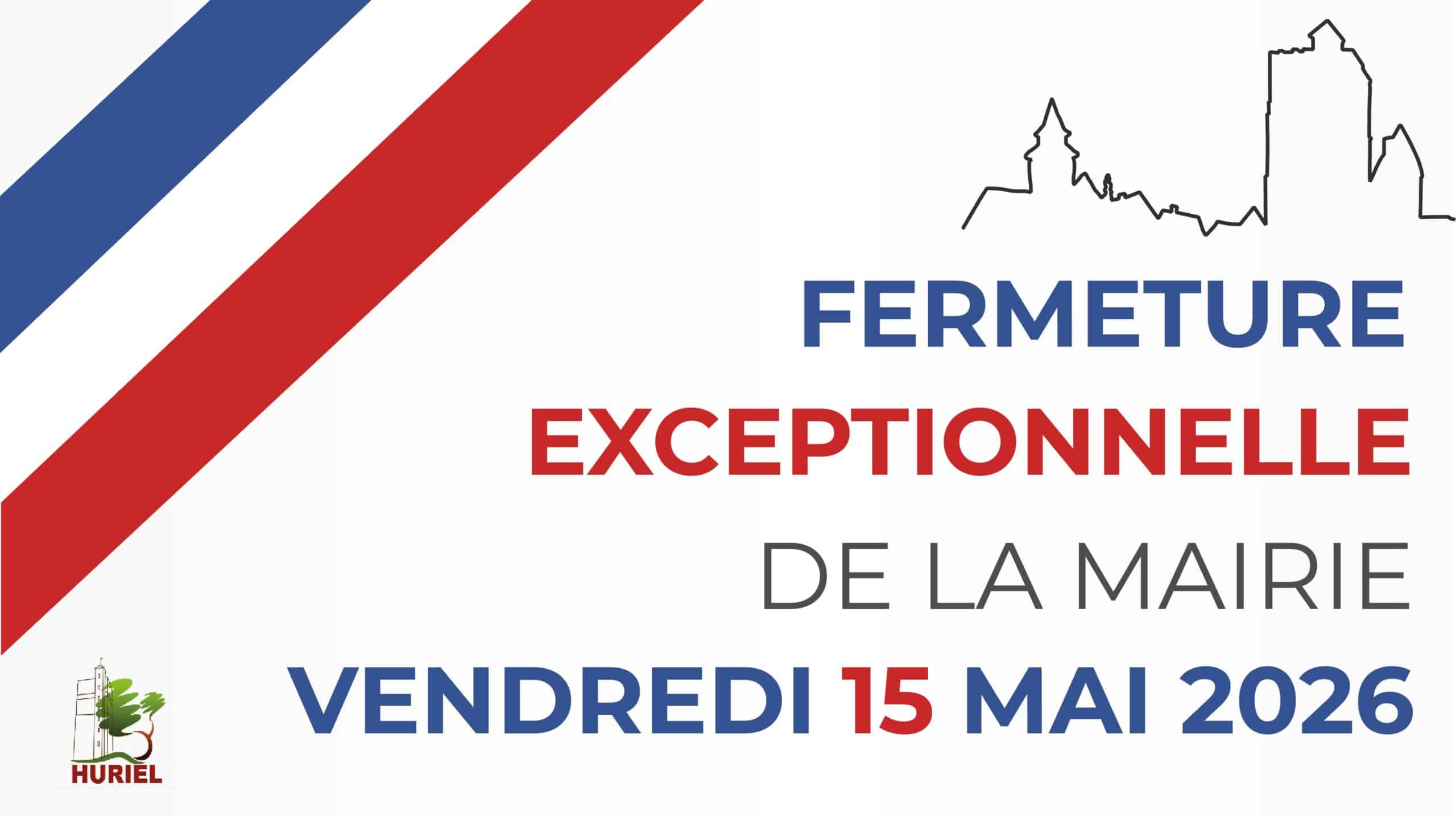 fermeture Mairie le 15 mai 2026