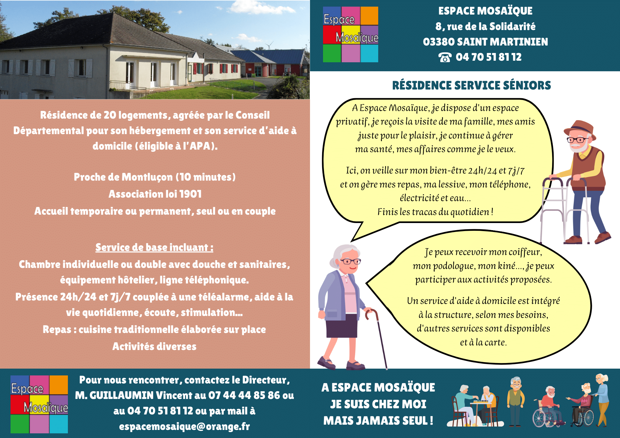 PLAQUETTE ESPACE MOSAIQUE