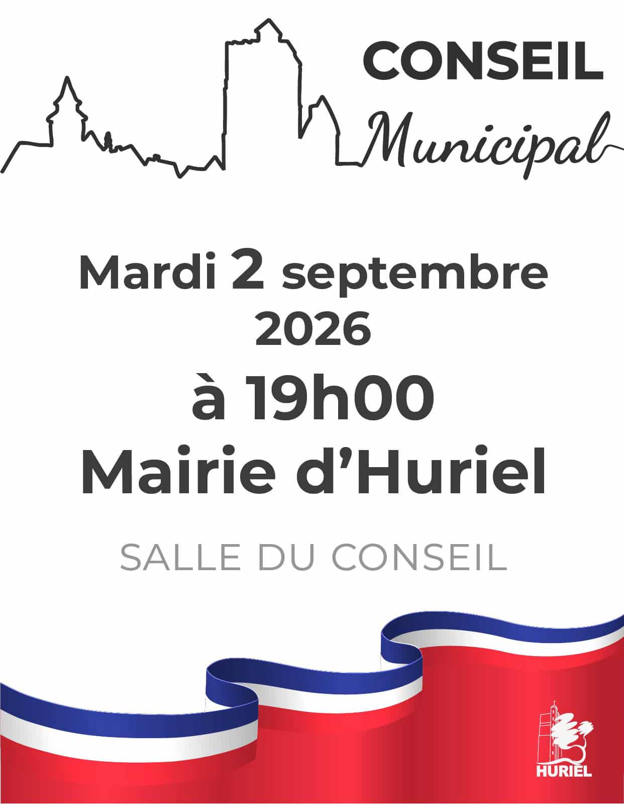 affiche prochain conseil municipal